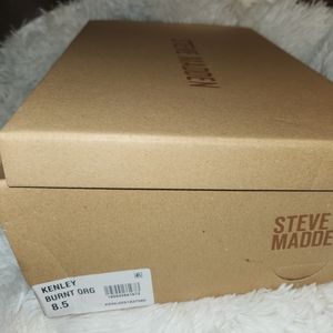 Steve Madden Kenley braided heels burnt orange